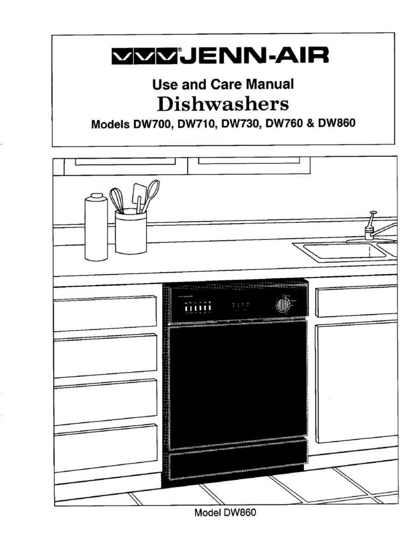 Jenn-Air DW700 use and care manual