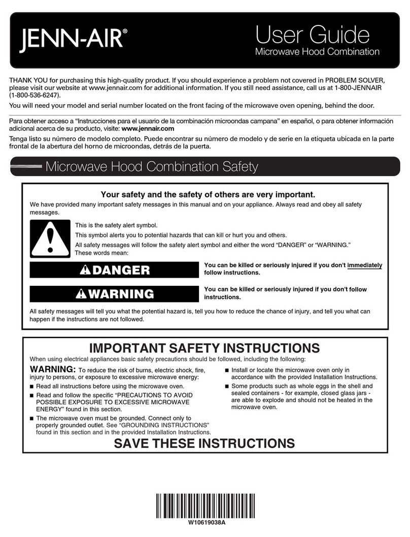 Jenn-Air W10619038A User manual
