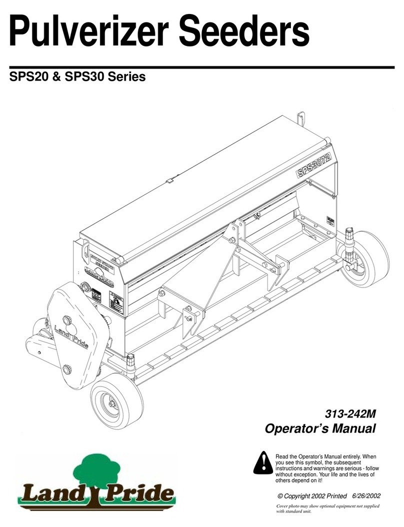 Land Pride SPS20 Operator's manual Land Pride SPS20 Operator's manual