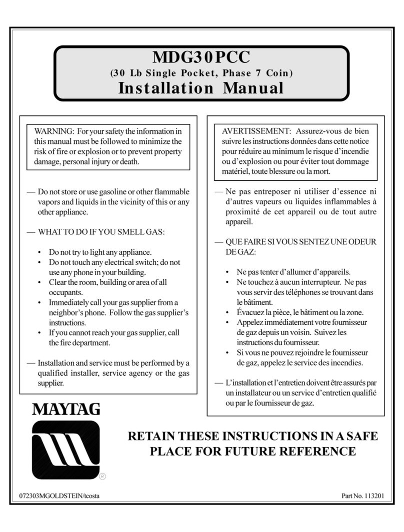 Maytag MDG30PCC User manual