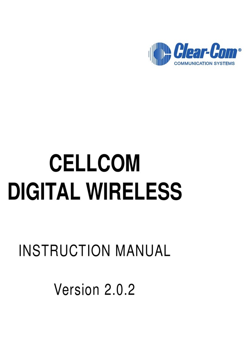 Clear-Com Cellcom User manual