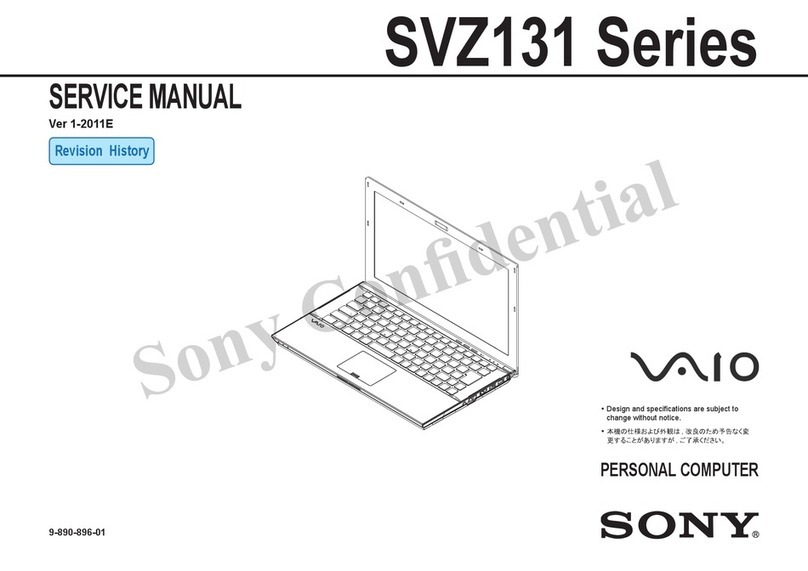 Sony SVZ131 series User manual Sony SVZ131 series User manual
