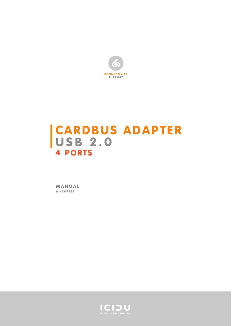 Icidu CARDBUS ADAPTER USB 2.0 4 PORTS User manual