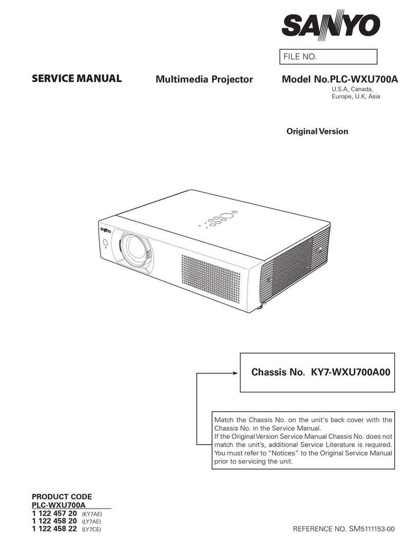 Sanyo PLC-WXU700A User manual