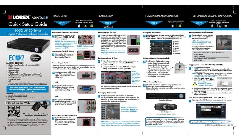 Lorex ECO2 LH130 Series User manual