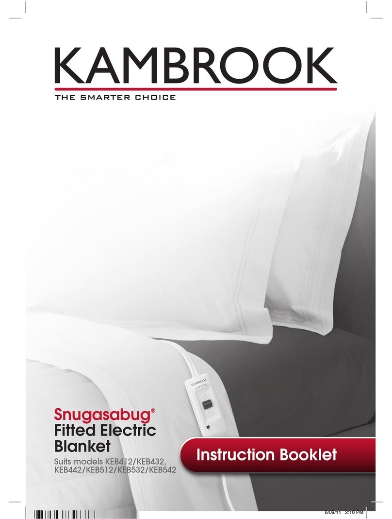 Kambrook SnugasabugKEB412 Instruction booklet Kambrook SnugasabugKEB412 Instruction booklet