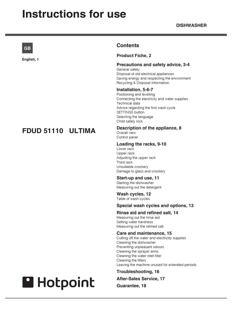 Hotpoint FDUD 51110 ULTIMA User manual