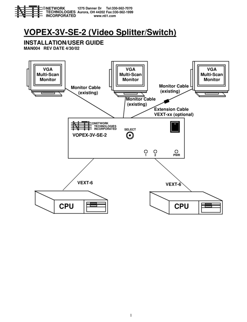 NTI VOPEX-3V-SE-2 Operation manual