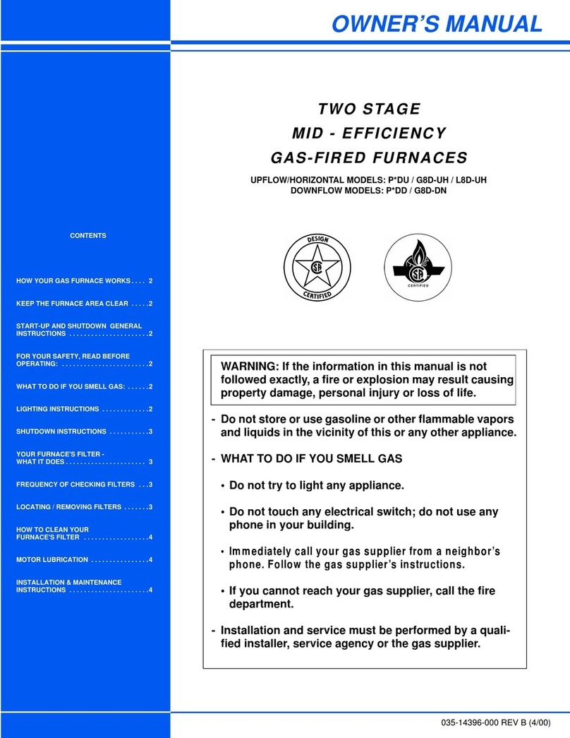 Unitary products group PxDU series owner's manual
