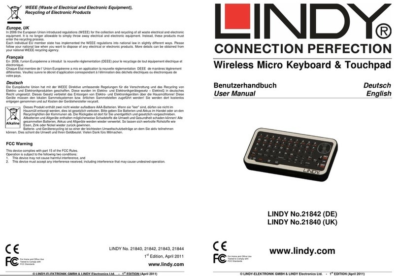 Lindy 21842 user guide