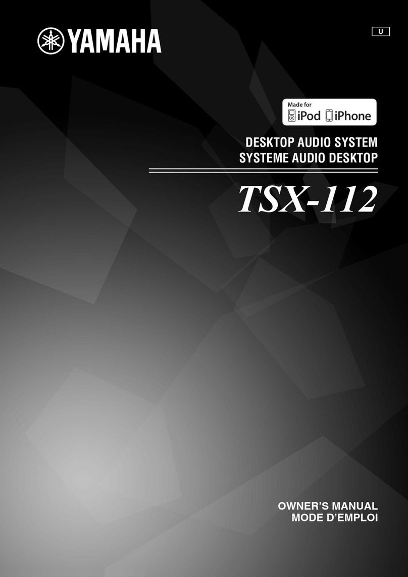 Yamaha TSX-112 User manual Yamaha TSX-112 User manual