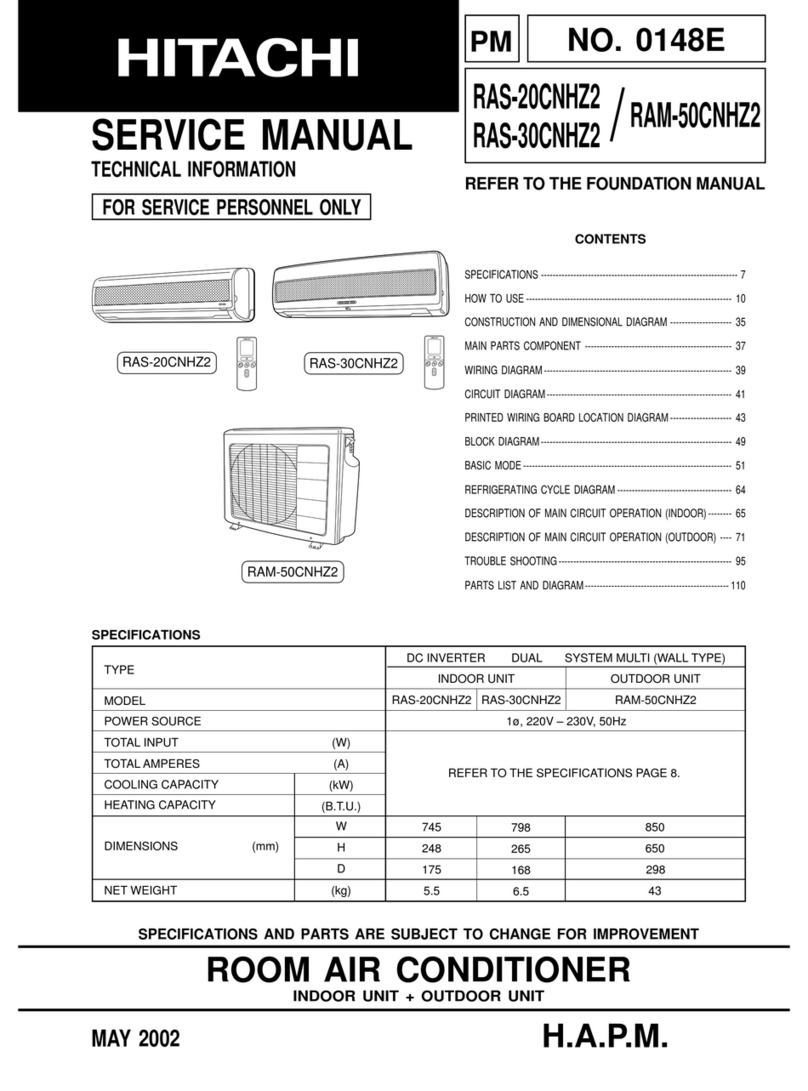 Hitachi RAS-20CNHZ2 Service manual