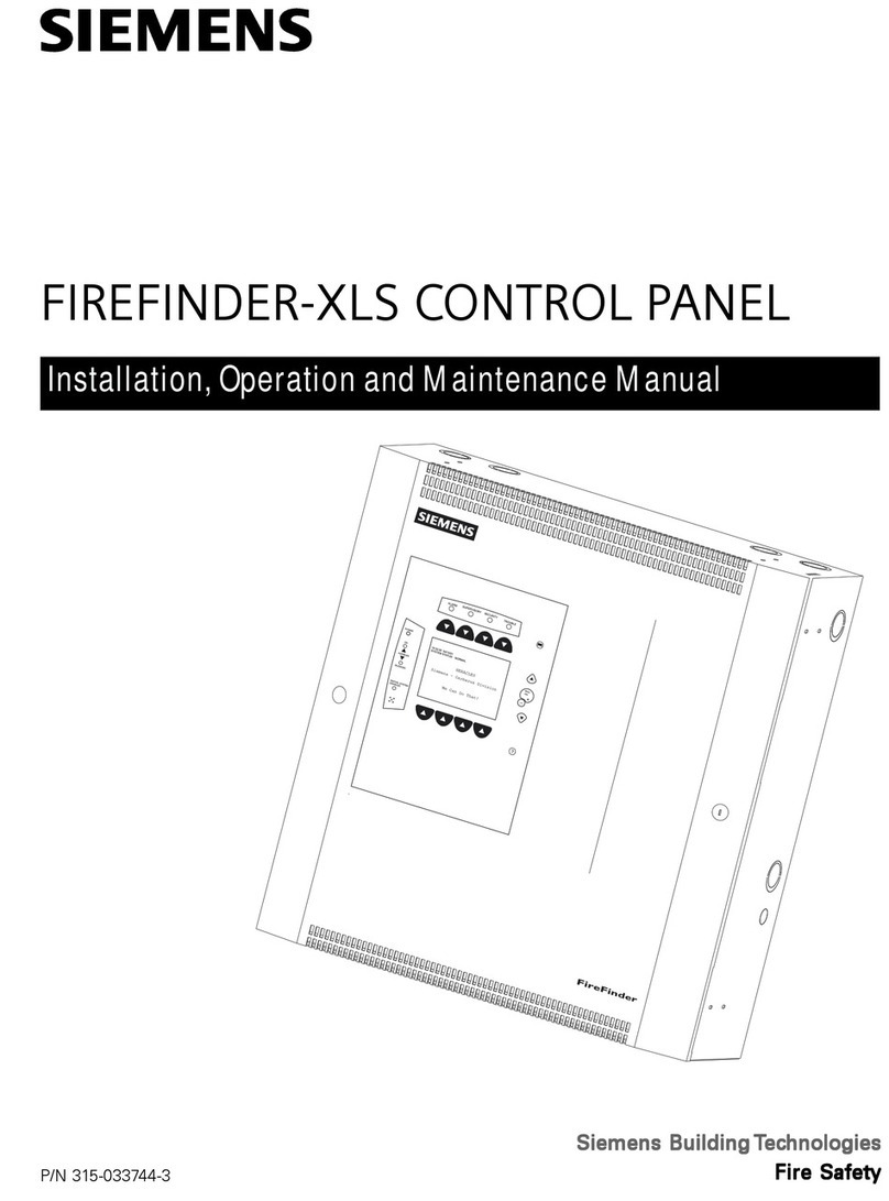 Siemens FIREFINDER-XLS User manual