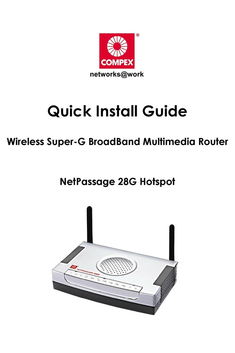 Compex NetPassage 28G Hotspot Quick install guide