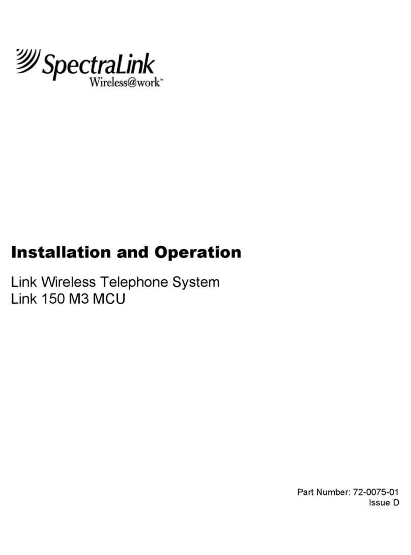 SpectraLink Link 150 M3 Installation and operation guide SpectraLink Link 150 M3 Installation and operation guide