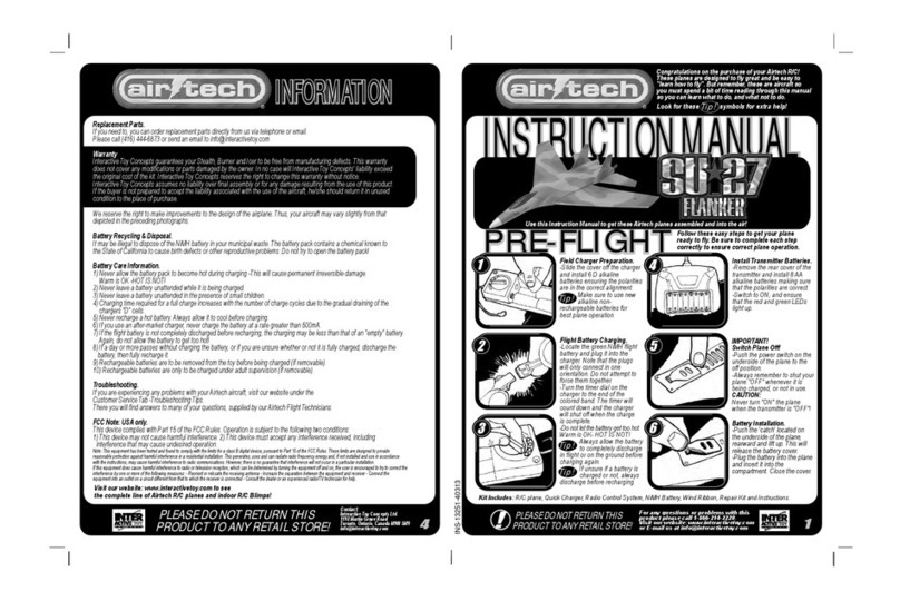 AirTech SU-27 Flanker instruction manual