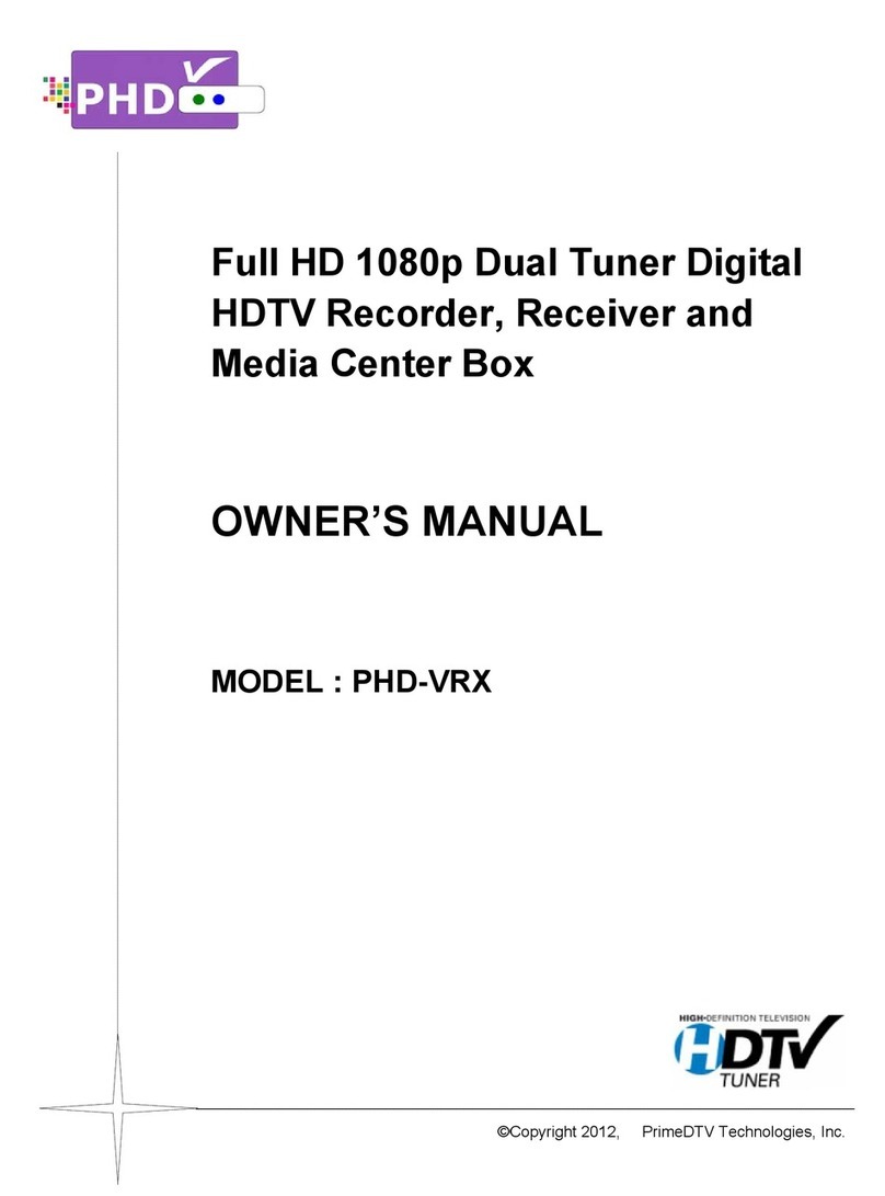 PrimeDTV Technologies PHD-VRX User manual