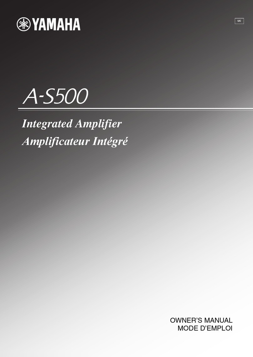 Yamaha A-S500 owner's manual