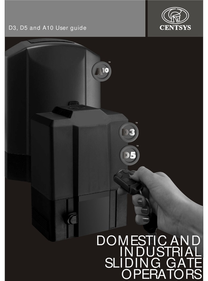 Centsys D3 User manual