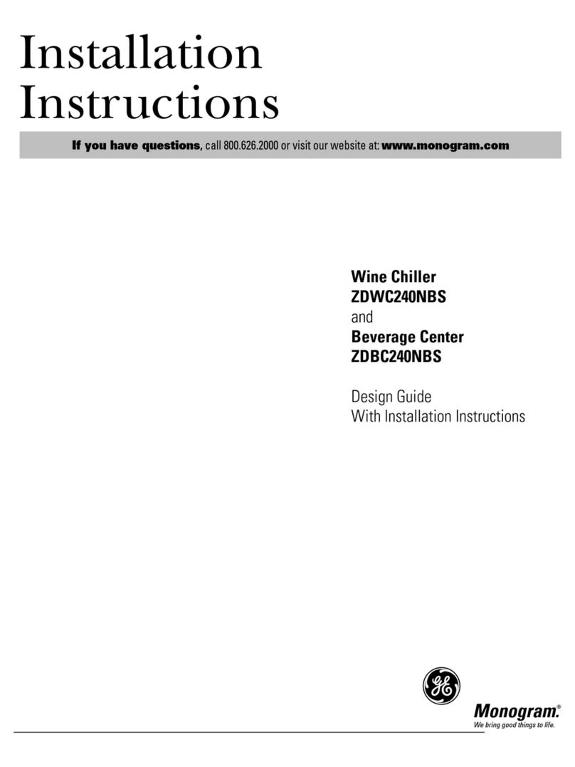 Monogram ZDWC240NBS installation instructions Monogram ZDWC240NBS installation instructions