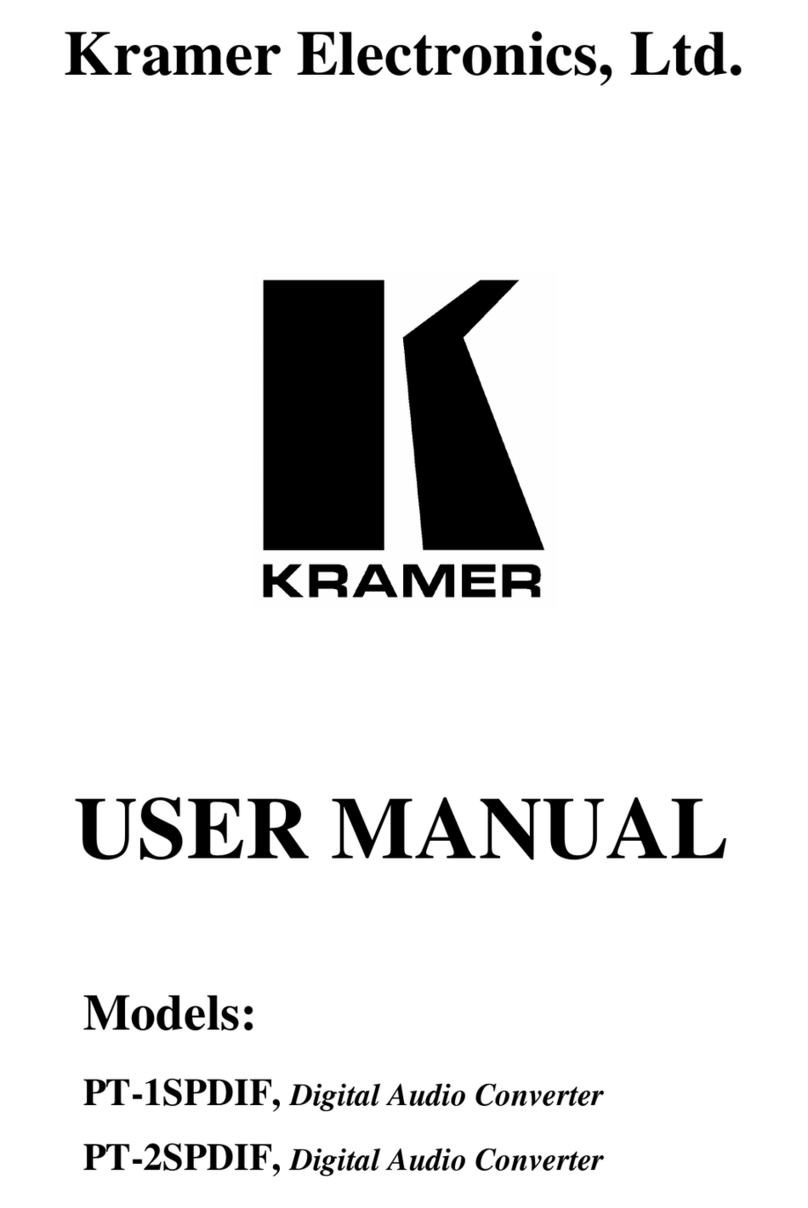 Kramer PT-1SPDIF User manual