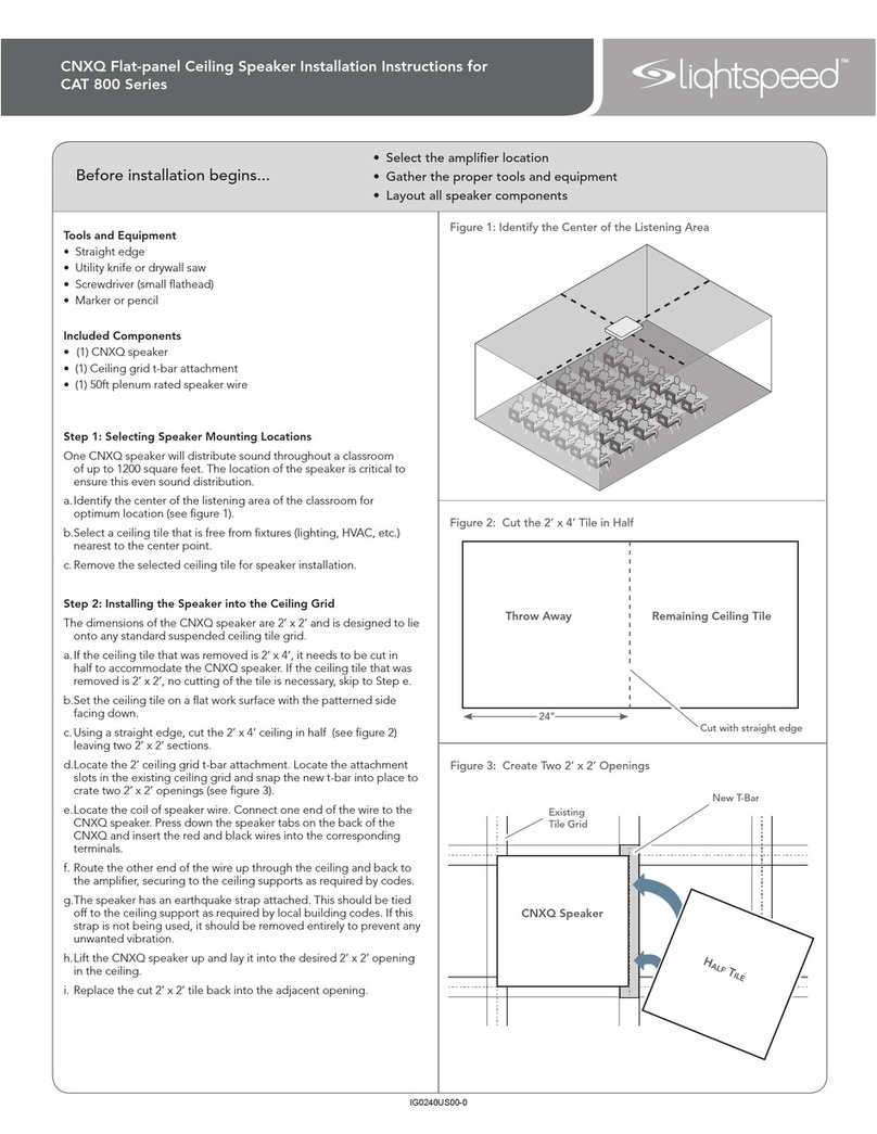 Lightspeed 800 Series installation instructions
