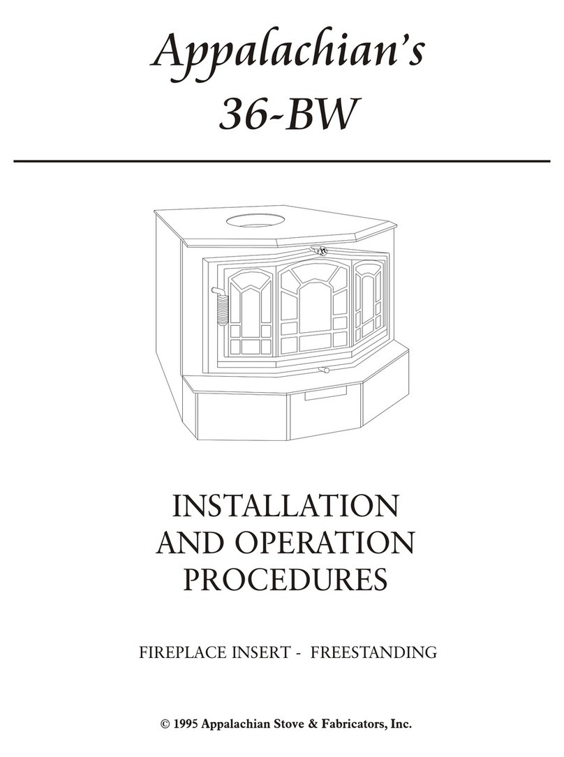 Appalachian Stove & Fabricators 36-BW Installation and operation procedures Appalachian Stove & Fabricators 36-BW Installation and operation procedures