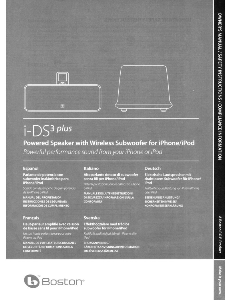 Boston i-DS3 plus User manual