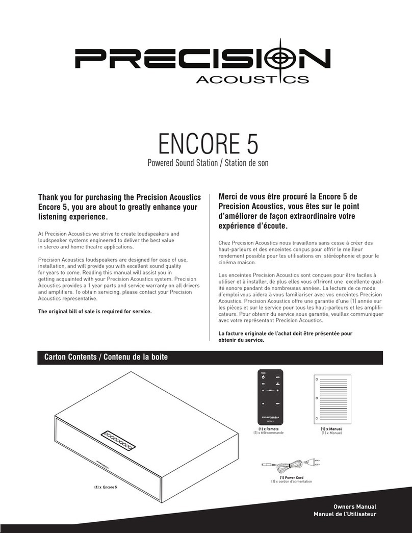 Precision Acoustics ENCORE 5 user guide