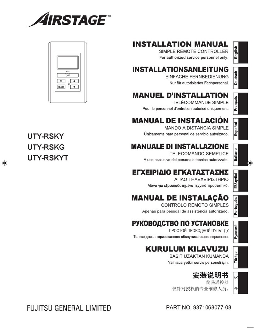 AirStage UTY-RSKY installation manual