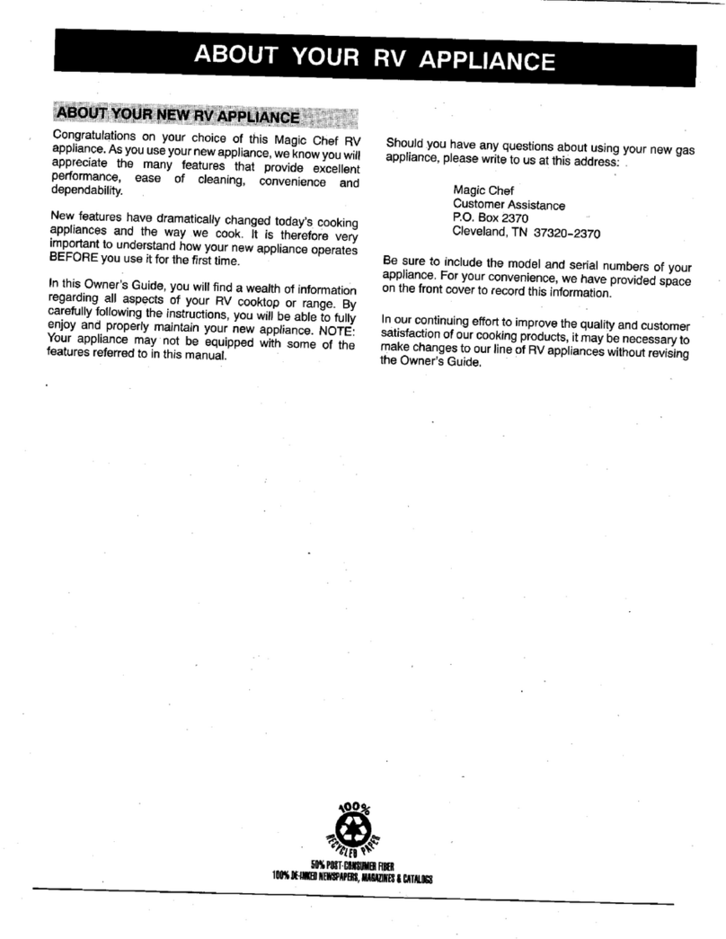 Magic Chef CLY1612ADH User manual