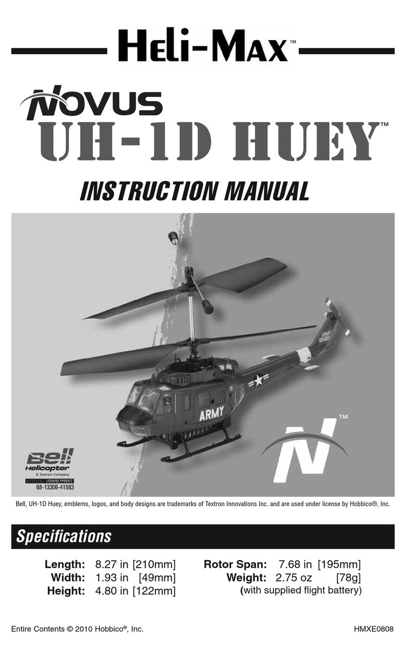 Heli-Max Novus UH-1D HUEY User manual Heli-Max Novus UH-1D HUEY User manual