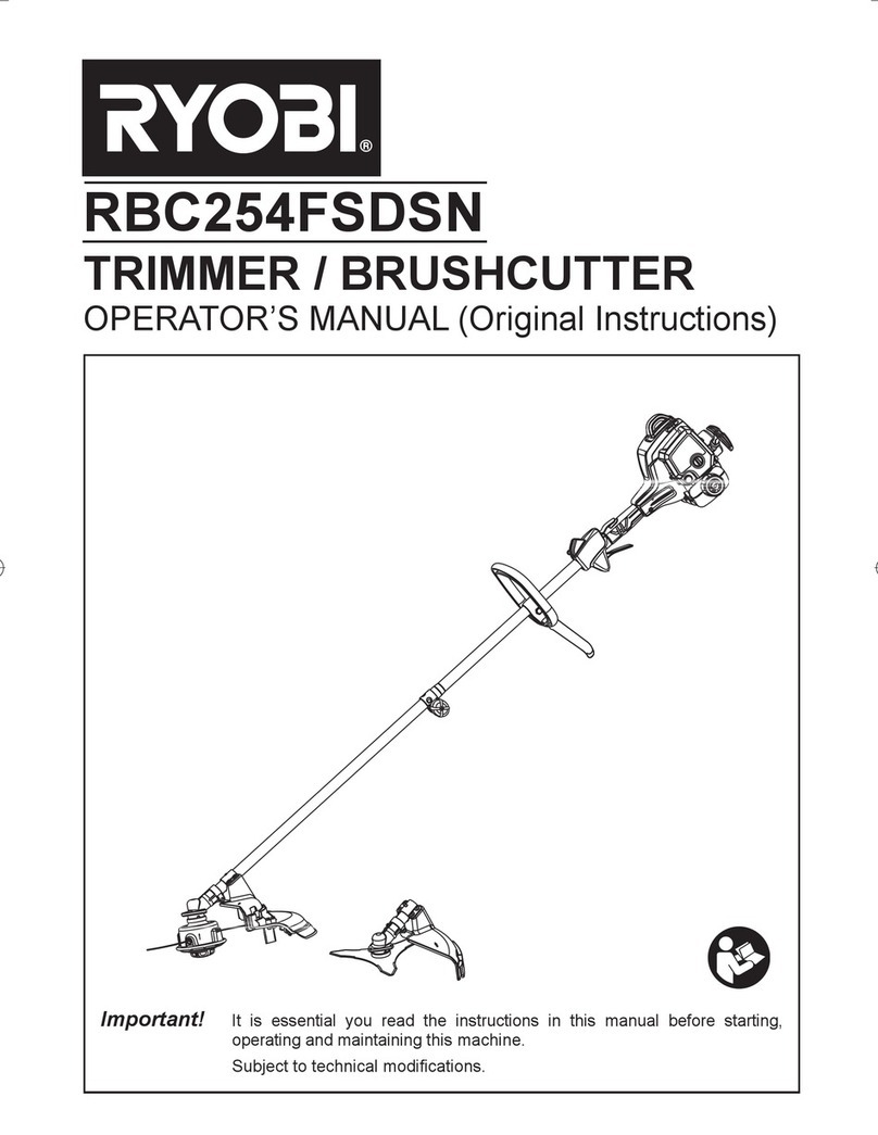 Ryobi RBC254FSDSN Operator's manual