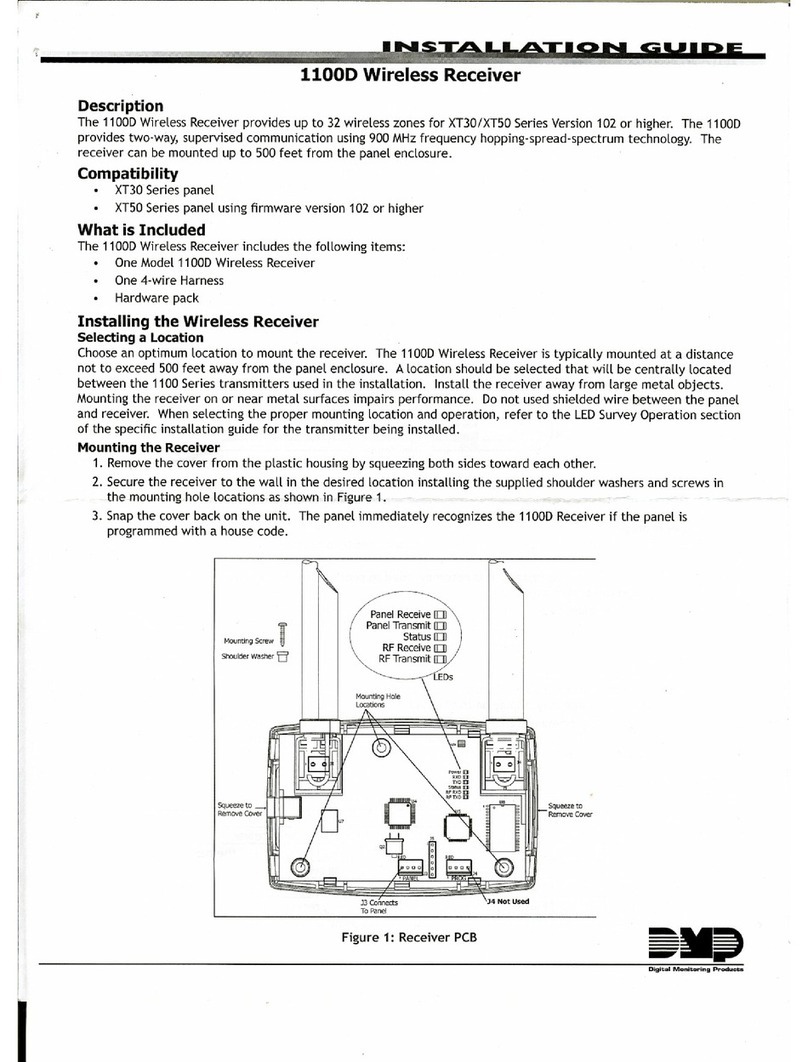 DMP Electronics 1100D installation guide