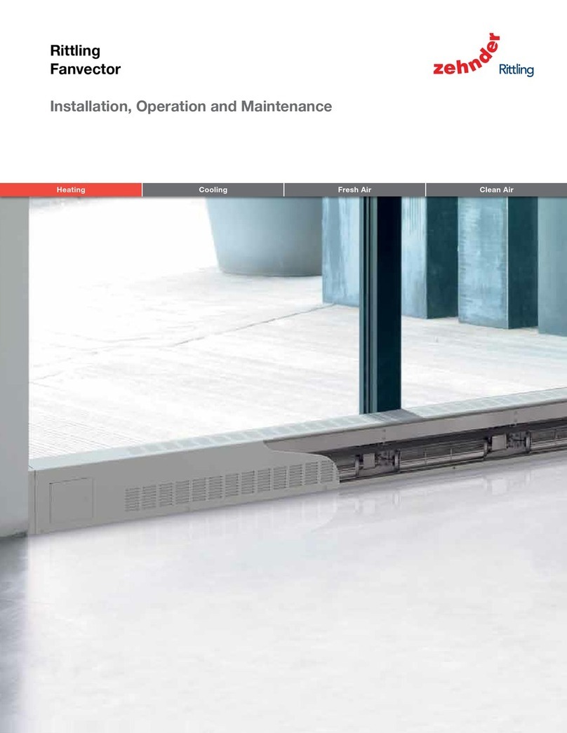 Zehnder Rittling Fanvector FV-04 User manual