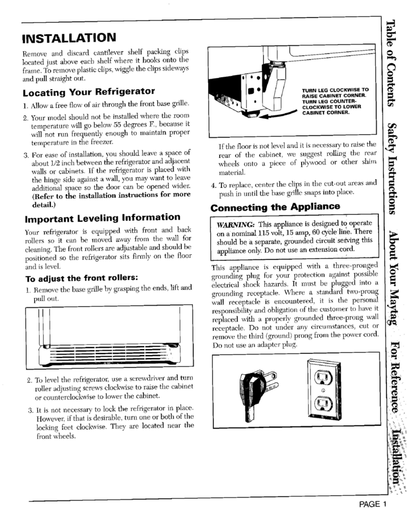 Maytag RTM1500DAE Installation instructions