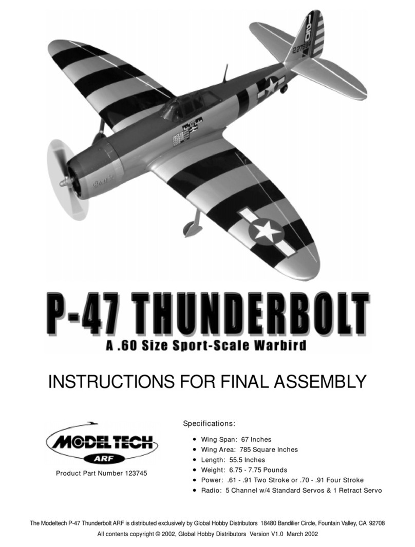 Modeltech P-47 Thunderbolt User manual