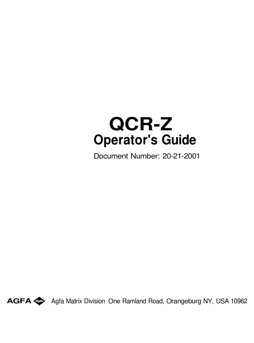 AGFA QCR-Z Operator's guide