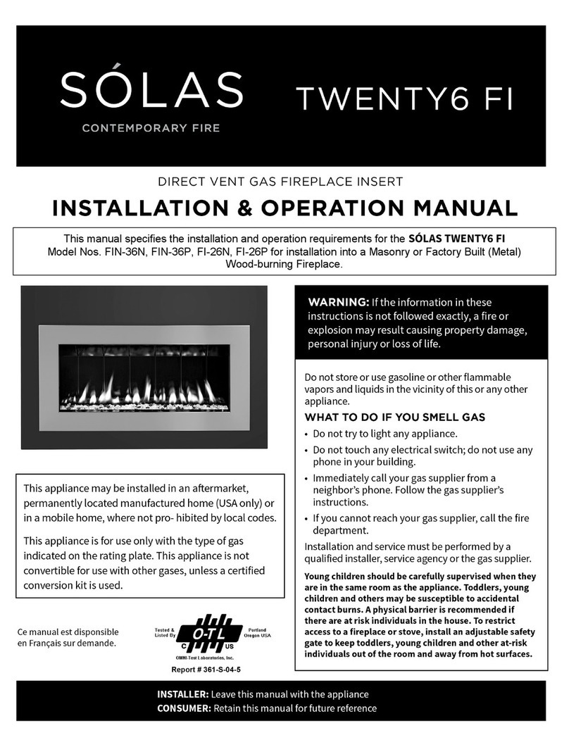 Solas Twenty6 FI Installation and operation manual