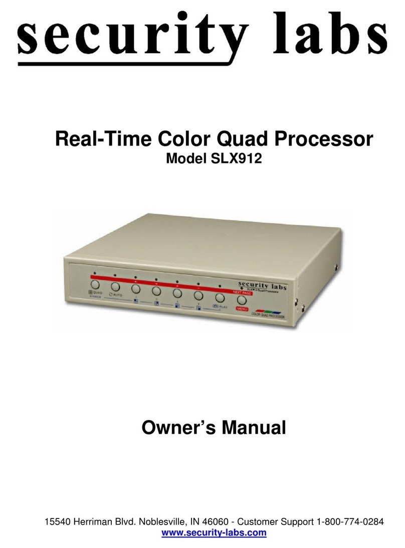 Security Labs SLX912 owner's manual