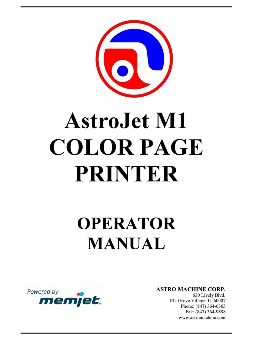 Astro Machine AstroJet M1 User manual