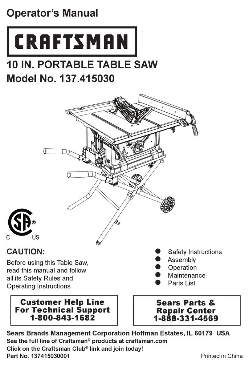 Craftsman 137.415030 Operator's manual