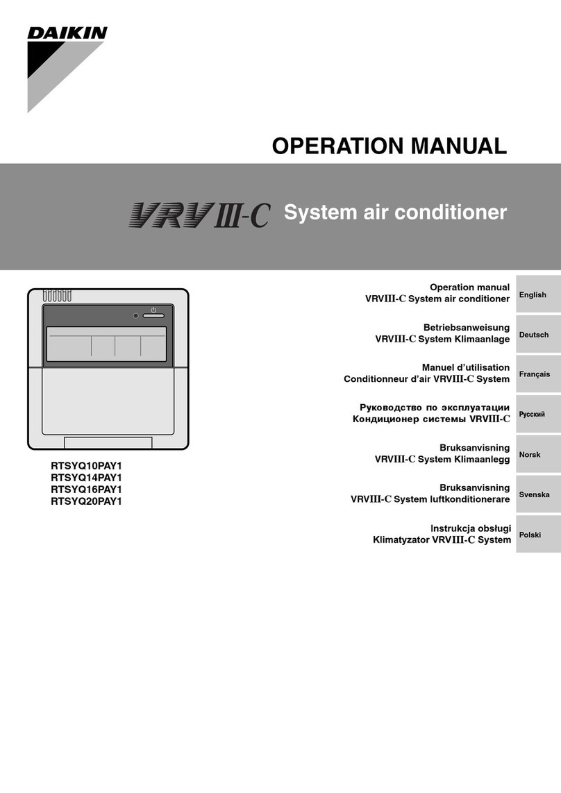Daikin RTSYQ10PAY1 User manual