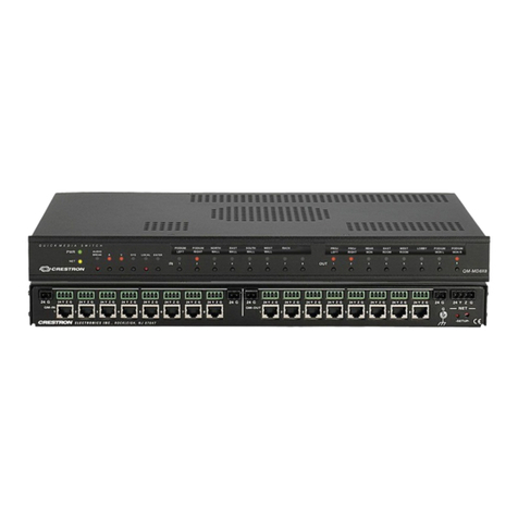 Crestron QuickMedia QM-MD8X8 User manual