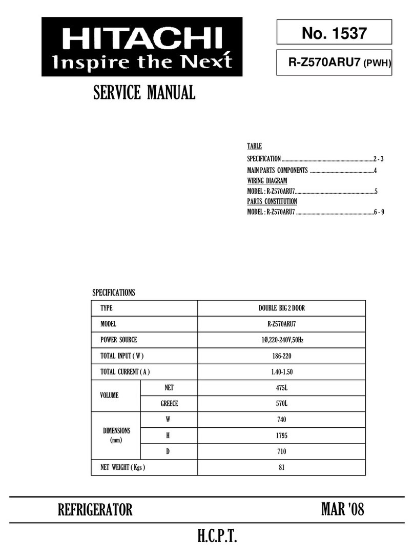 Hitachi R-Z570ARU7 User manual Hitachi R-Z570ARU7 User manual