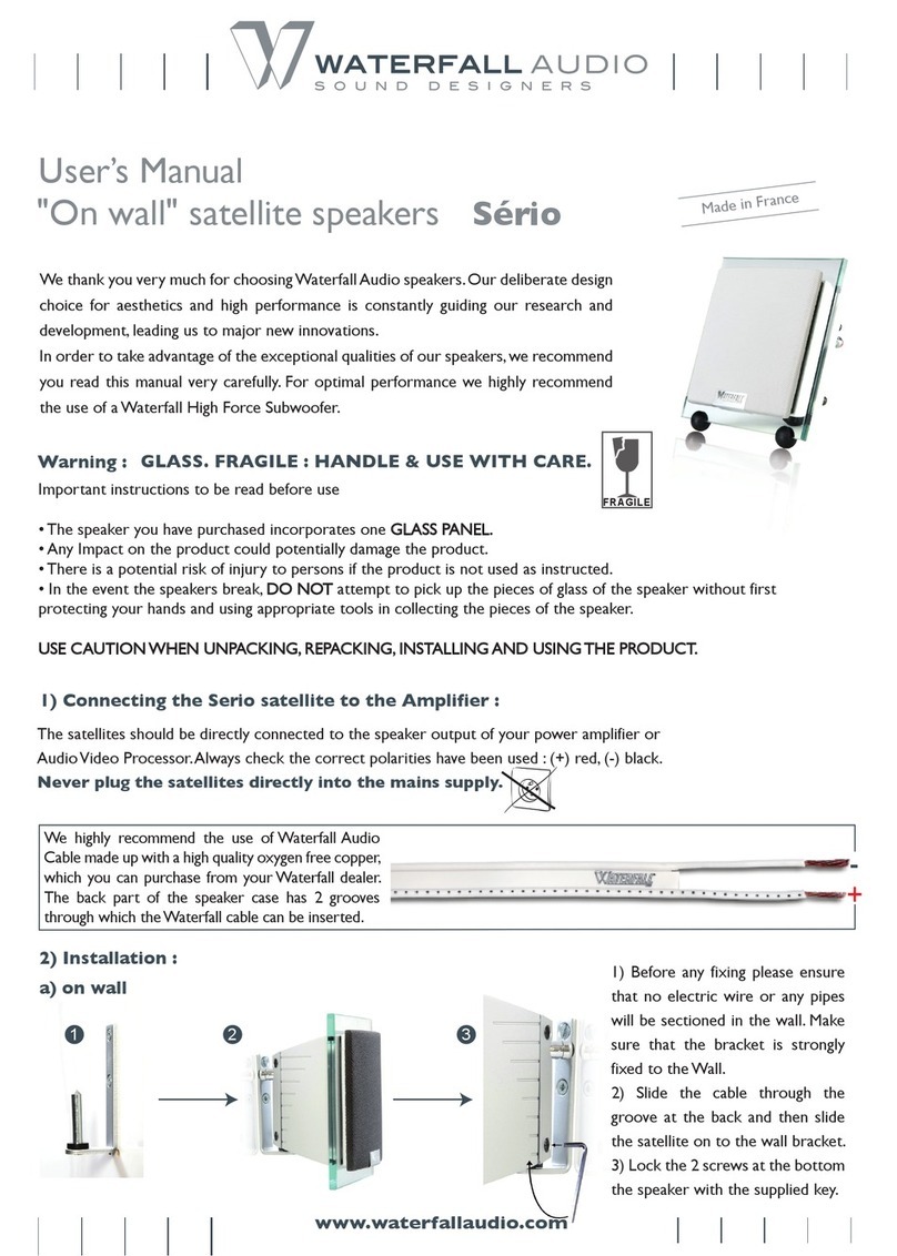 Waterfall Audio Sério user manual