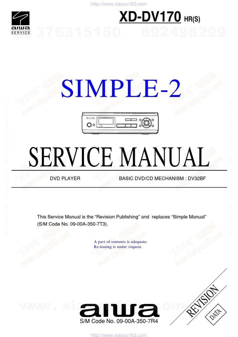 Aiwa XD-DV170 Service manual