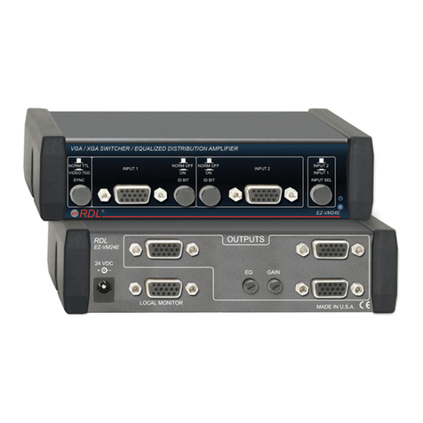 RDL EZ-VM24E Installation and operation manual