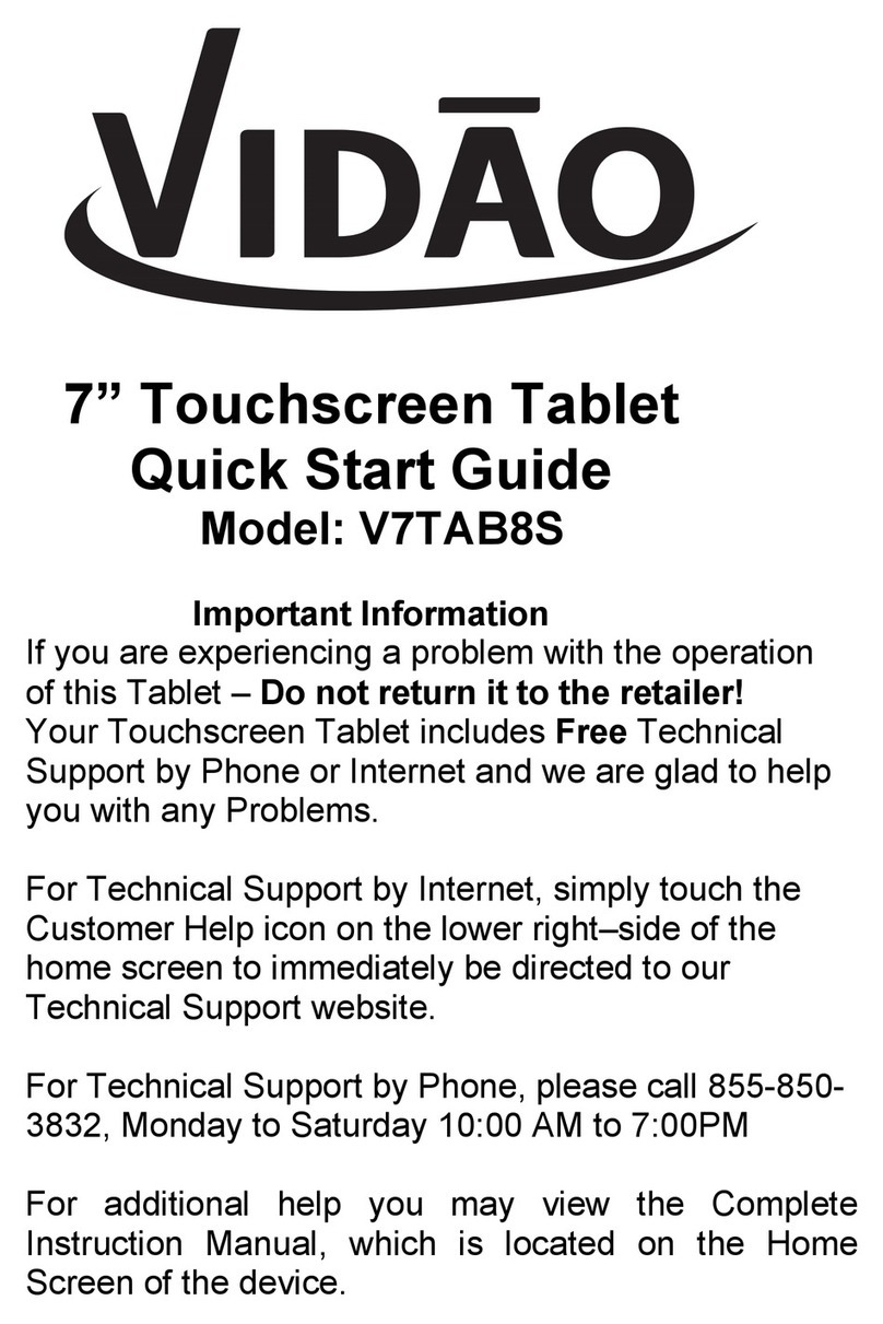 Vidao V7TAB8S quick start guide