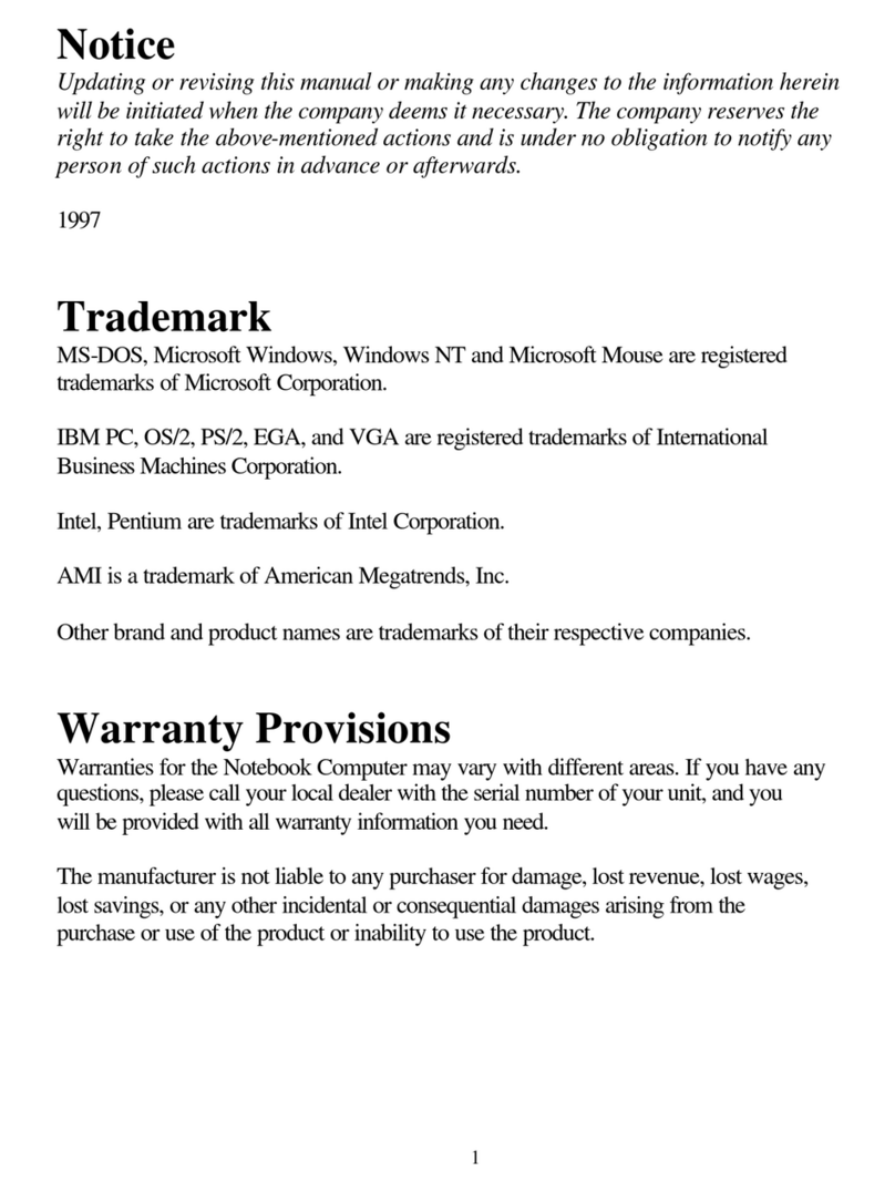 EUROCOM 6100t User manual